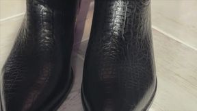 You are my leather boot slave.