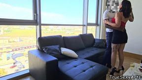 Hot Latina from Argentina dance with Canadian Traveler - Lulita Star 4K