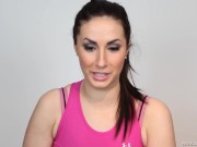 Busty Brunette Gives You A Blow Job While Playing With Herself