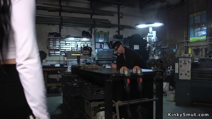 Repair man anal fucks babe in bondage