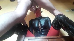 milf throat fucked with huge cumshot in mouth