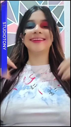 Model Trying on Lingerie Is Caught