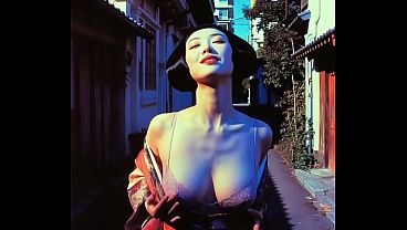 I fantasize about fucking a beautiful with a geisha - AI generation.