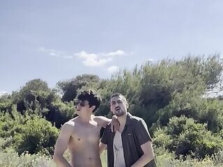 hot daddy fucking sexy twink outdoors