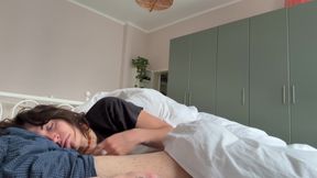 Spent my morning cuddling with his dick until I got fucked hard and covered in cum