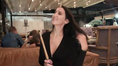 Two girls fingered by remote control in a nightclub she can't resist climax