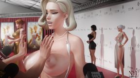 Girl With Dick Mercy Has Perfect Big Natural Jiggling Tits