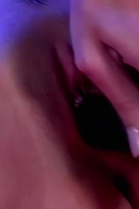 Girl with angel wings using a dildo before getting her tight asshole fucked