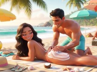 Secret Summer Heat in the Beach Abode Jacuzzi with My Partner's Closest Ally (ai Generated)