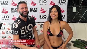 A ver como le entra el pepino en la boca!????