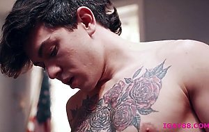 Hunk professor Nick Fitt analed Clark Davis tight asshole on the desk