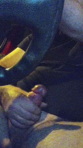 Horny guy jerks off in the truck 2