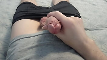 Oily Cock Massage Over Underwear &ndash_ He Can&rsquo_t Handle the Teasing