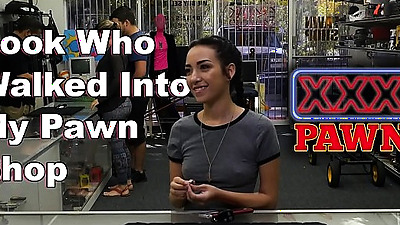 Chick seduced in pawn shop and fucked by owner