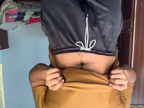 Today's handjob of hiding from my family