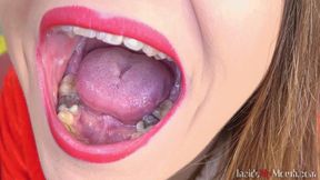 Big Mouth Beauty Adele Unicorn: Tongue Swirling, Uvula Close-Up, Shiny Amalgam Fillings Fetish (HD resolution)