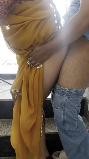 Servant Fucks Her Maalkin on the Stairs