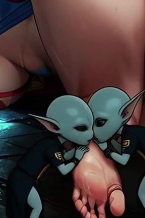Supergirl Gets Probed and Licked During a Space Adventure