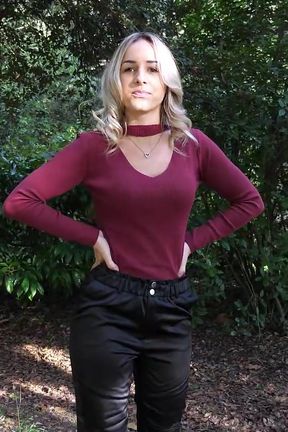 Cute Blonde Girl of 18 Year Does a Porn Casting