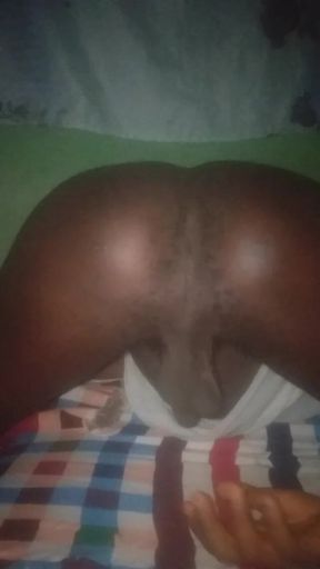 Flashing His Big Black Ass.