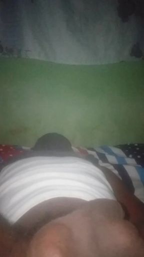 Flashing His Big Black Ass.