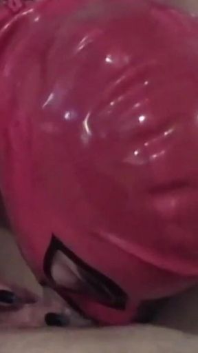 MILF Blowjob Full of Spit POV with Cum in Mouth