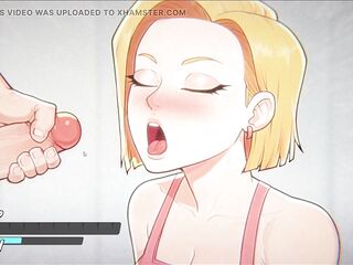 Android 18 Gears Deep - Android 18 Leaving Krillin Dry
