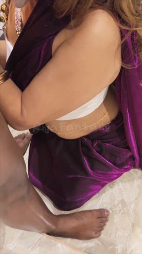 Saree 28 Riya Gives Blowjob Big Dick