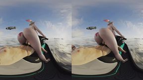 Harley Quinn and her hefty cocked Jet Ski mate in wet reverse cowgirl POV
