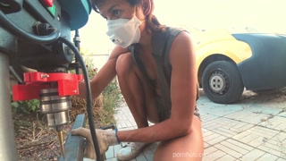 DIY Floating Table 2 - Drill Holes 4k HD Hothandyman NipSlip best moments (Music)