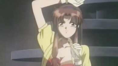 Hentai lesbians scissor fuck in passionate scene