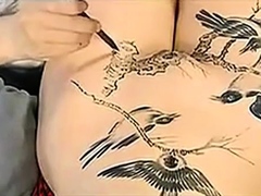 chino art body painting in chine