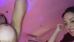 onlymayatx - my first threesome with the beautiful trans samilly. maya and luca pov adventure.