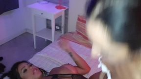 onlymayatx - my first threesome with the beautiful trans samilly. maya and luca pov adventure.