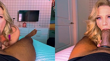 VR3D - Big boobed MILF sucks and fucks BBC in 3D