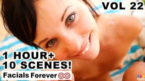 Facials Forever Compilation 10 Facials from Top Web Models Over 1 Hour - Volume 22