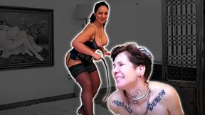 Private Play: Daily Whipping Training Ritual for Giada da Vinci by Matriarch Ezada Sinn in reveling lingerie
