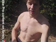 🍆Cum💦 with me in the forest and this cool Nike Pro (full on fansly🥵) + much sagging pic/vids.🤫🥵