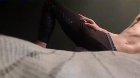 Hot teen 18+ shows his too sexual workout