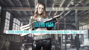 372 - 2D4K - Elena Vega - future warrior girls series - cosplay cyberpunk solo girls masturbation