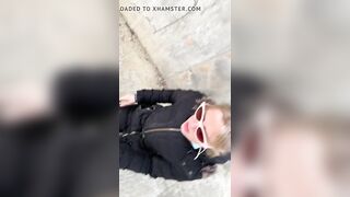 Nasty outside fucking into a park