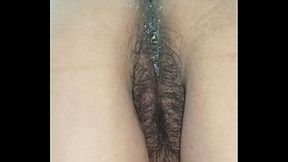 Mature big-assed woman with a hairy pussy likes to give anal sex
