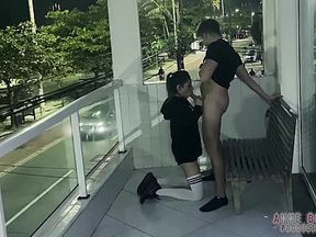 BUSTED&excl; Public Sex on Balcony Caught by Police