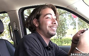 Latina babe Carina Devoe sucks dick in the sun