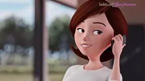 Cass gets a deep 3D animated buttjob