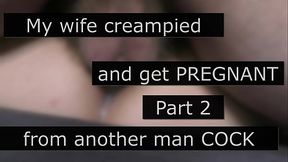 My big boobed cheating wife creampied and  get pregnant by another man! - Cuckold roleplay story with cuckold captions - Part 2