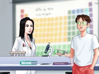 Ms. Okita in the Lab (Summertime Saga Gameplay)