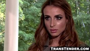 The enchanting Maya Woulfe finds herself in a demanding and wild situation with a beautiful transgender person.