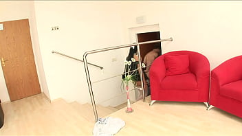 Black Angelika Wears Her High Heels And Glasses While Servicing Penis