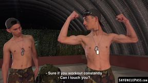 Frank Bauer and Gabriel Chiappe are all horned up and fuck each other